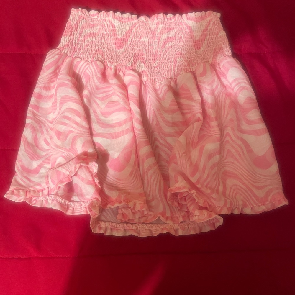 Pink Swirl Mini Skirt